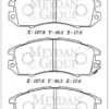 SUBARU IMPREZA- 93/96; ÖN FREN BALATASI (DİSK) (127,8X45,5X17) (DAIWA) 26296-FA000