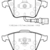 SEAT LEON- 05/12; ÖN FREN BALATASI 2,0TSI (1KABLOLU)(DİSK)(155,2X72,7X19,3/15;6,4X73X19,3)(BRAMAX) 1K0698151B