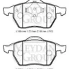 SEAT TOLEDO- 99/05; ÖN FREN BALATASI 1,6/1,8/1,9TDI/2,3 (KABLOSUZ) (DİSK) (156,4X73,8X19,5)(BRAMAX) 1J0698151 L