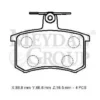 AUDI A4- 95/99; ARKA FREN BALATASI 1,8/1,9/2,0/2,3/2,4/2,6 (KABLOSUZ)(DİSK) (86,8X66,6X16,5)(BRAMAX) 4D0615405M