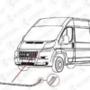 CITROEN JUMPER- 07/13; ÖN TAMPON ÜST BAĞLANTI SACI 1347922080