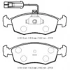 FIAT PALIO- 97/02; ÖN FREN BALATASI 1.2/1.4/1.6cc/1.7/1.9D (2 KABLOLU)(DİSK)(151.5x52.5x18) (BRAMAX) 9947954