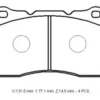 ALFA ROMEO 159- 06/11; ÖN FREN BALATASI (KABLOSUZ)(DİSK) (131,5X77,1X14,5)(BRAMAX) 9851050
