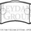 LANDROVER DISCOVERY- 90/98; ÖN FREN BALATASI (10LU)(DİSK) (131,7X62,2X17,5) (FMK) SFP000020