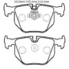 LANDROVER FREELANDER2- 07/12; ARKA FREN BALATASI (KABLOSUZ)(DİSK) (123X59,3X16,3) (BRAMAX) 34216761240