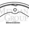 DAIHATSU HIJET- MİNİBÜS- 97/05; ÖN FREN PABUCU (90X35)(DAIWA) 04494-87701