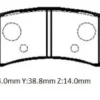 CHEVROLET AVEO- SD- 07/12; ARKA FREN BALATASI (DİSK) (103,9x38,8x14)(BRAMAX) 96800089