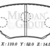 SUZUKI GRAND VITARA- 98/02; ÖN FREN BALATASI GRAND 4KAPI (DİSK) (110X52X14,5) (DAIWA) 55200-77E00