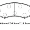 JEEP WRANGLER- 87/89; ÖN FREN BALATASI (DİSK)(176.8x56.3x15.5) (BRAMAX) 05745162C