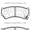 SUZUKI BALENO- 95/98; ÖN FREN BALATASI (DİSK) (108,8X41X15) (DAIWA) 55810-64G00
