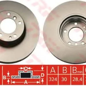 DİSK FREN AYNASI ÖN 561553J E38 E39 95->5.40 7.40 8.40 SADECE 4000 MOTOR İÇİN