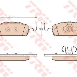 DİSK BALATA ÖN A02.3286 CLIO-IV (12-) DUSTER LOGAN SANDERO (GDB2016) KÜÇÜK TİP