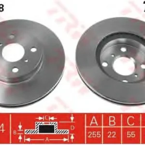 DİSK FREN AYNASI ÖN FD34084 COROLLA AE101 1.4 1.6 (92-97) HAVALI