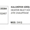 KALORİFER HORTUMU GİRİŞ 35384 DKS 4352467