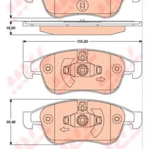 DİSK BALATA ÖN A02.2152 FLUENCE (10-) MEGANE-III (09-) DUSTER 1.5 DCI