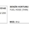 BENZİN HORTUMU İNCE DİRSEK 15145 R12 608452200