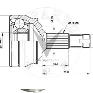 AKS KAFASI DIŞ 20500004 TEMPRA TİPO 1.4-1.6