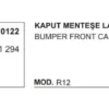 KAPUT MENTEŞE LASTİĞİ 10122 R12 7700511294