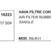 HAVA FİLTRE CONTASI 10223 R9 R11 7700717504