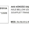 AKS KÖRÜĞÜ DIŞ 10101A R12 7701457539 B (TEK KANAL)