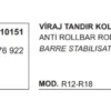 VİRAJ TANDIR KOLU 10151 R12 7702176922
