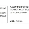 KALORİFER HORTUMU GİRİŞ 35396 SLX SL 85009325 7675989