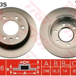 DİSK FREN AYNASI ARKA FD24305 LT30 LT35 LT50 2.5 TDI (06-) SPRINTER (06-)