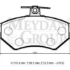 VOLKSWAGEN GOLF- 3- 92/98; ÖN FREN BALATASI (DİSK) (119,4X69,5X15,5) (BRAMAX) 357698151E
