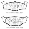 VOLKSWAGEN POLO- CLASSIC- 96/01; ÖN FREN BALATASI (DİSK) (141,6X50X16,48/141,6X47,4X16,48) (BRAMAX) 1H0615106E