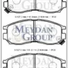 MITSUBISHI GALANT- 88/91; ÖN FREN BALATASI 1,8/2,0 (DİSK) (127,9X51X16) (DAIWA) MR129431
