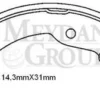 VOLKSWAGEN CADDY- 96/03; ARKA FREN PABUCU (114,3X31) (BRAMAX) 1J0698525