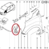 RENAULT CLIO- 4- SPORT TOURER- 16/19; ÖN ÇAMURLUK BAĞLANTI SUPORTU SOL (UÇ KISIM) (SAC) (EAGLE BODY) 620428625R