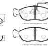 PEUGEOT 306- SD/HB- 93/96; ÖN FREN BALATASI (2 KABLOLU)(DİSK) (141,4X47,5X16/140,2X47,9X16) (BRAMAX 4251.42