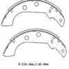 PEUGEOT 306- SD/HB- 93/96; ARKA FREN PABUCU (PALETSİZ)(114,3X41) (BRAMAX) 4241.55