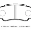 PEUGEOT BOXER- 03/07; ARKA FREN BALATASI 16 JANT (KABLOSUZ)(DİSK) (109,6X49,8X19,5)(BRAMAX) 4252.47