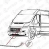 PEUGEOT BOXER- 14/24; ÖN TAMPON ÜST BAĞLANTI SACI 1347922080