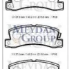 TOYOTA CARINA- 97/98; ARKA FREN BALATASI 2,2/3,0 (DİSK) (107,6X35X15) (DAIWA) 04466-20020