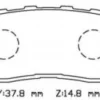 TOYOTA CAMRY- 01/04; ARKA FREN BALATASI (DİSK) (92,6X37,8X14,8) (DAIWA) 04466-33140