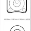 MERCEDES E CLASS- W210- 96/99; ARKA FREN BALATASI (KABLOSUZ)(DİSK) (61,6X69,7X16) (FMK) A0024201620
