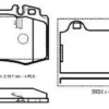 MERCEDES S CLASS- W220- 02/05; ÖN FREN BALATASI (KABLOSUZ)(DİSK)(117,8X71,60X16,50) (FMK) A0054206020