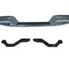 TOYOTA HILUX- PICK UP LN145- 98/01; ARKA TAMPON NİKELAJLI ALTI BOMBELİ (BAĞLANTI BRAKETLERİ İLE) 52105-35180