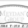 NISSAN SUNNY- B11 CD17- 84/86; ÖN FREN BALATASI BENZİNLİ TİP (DİSK) (108,6X37X16) (DAIWA) 41060-13A90