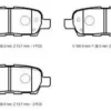 NISSAN JUKE- 11/19; ARKA FREN BALATASI 1,2/1,5/1,6 (DİSK) (105.4X38X14)(DAIWA) 44060-8H385