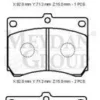 MAZDA 323- LANTIS- 95/98; ÖN FREN BALATASI (DİSK) (92X71,3X15) (DAIWA) F1CZ-2001B