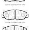 HONDA ACCORD- 90/93; ÖN FREN BALATASI (DİSK) (137,8X47,5X18,5) (DAIWA) 45022-SM4-507