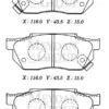 HONDA CIVIC- SD/HB- 92/95; ÖN FREN BALATASI 1.4cc TIRNAKLI TİP (DİSK) (116X43,5X15) (DAIWA) 45022-SR3-910