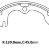 KIA CERES- KAMYONET- 90/00; ÖN/ARKA FREN PABUCU 2.2CC (130X45)(DAIWA)