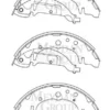 KIA CARNIVAL- 04/06; ARKA FREN PABUCU (126,9X54,5) (DAIWA) 1532-S789