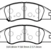 KIA CERATO- 07/09; ÖN FREN BALATASI (DİSK) (164,8X58,9X17) (DAIWA) 581012FA20