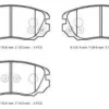 OPEL INSIGNIA- 09/17; ÖN FREN BALATASI 1,4/1,6/1,8/2,0 (DİSK) (131,5X59,6X19)(BRAMAX) 1605185